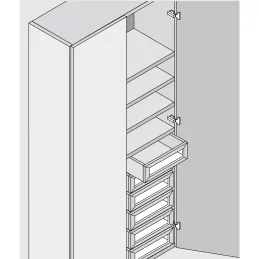 Cerniera a scodellino 155° CLIP a zero sovrapposizione con ammortizzatore / Onyx