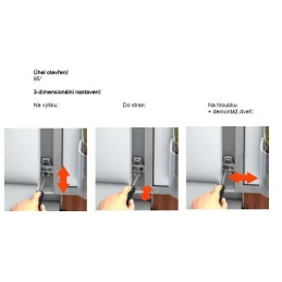 Cerniera per frigoriferi da incasso 95° CLIP