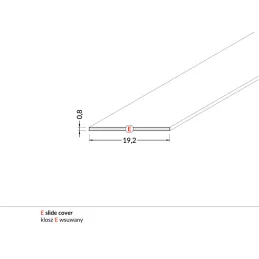 Copertura per profilo LED E