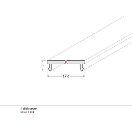 Tappo per profilo LED F / KLIP