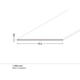 Copriprofilo per profilo LED H