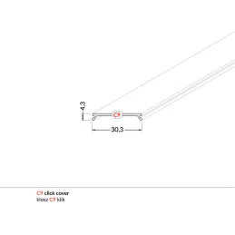 Tappo per profilo LED C9 KLIP