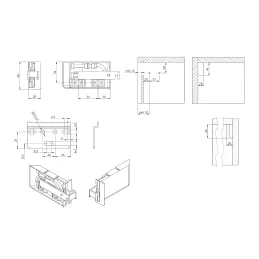 Set di ferramenta per appendere il pensile / Bianco