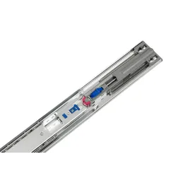 Guida per cassetti con cuscinetti e chiusura ammortizzata EXLUSIVA 45 mm con supporto / Nichel