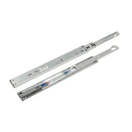 Guida per cassetti con cuscinetti e chiusura ammortizzata EXLUSIVA 45 mm con supporto / Nichel