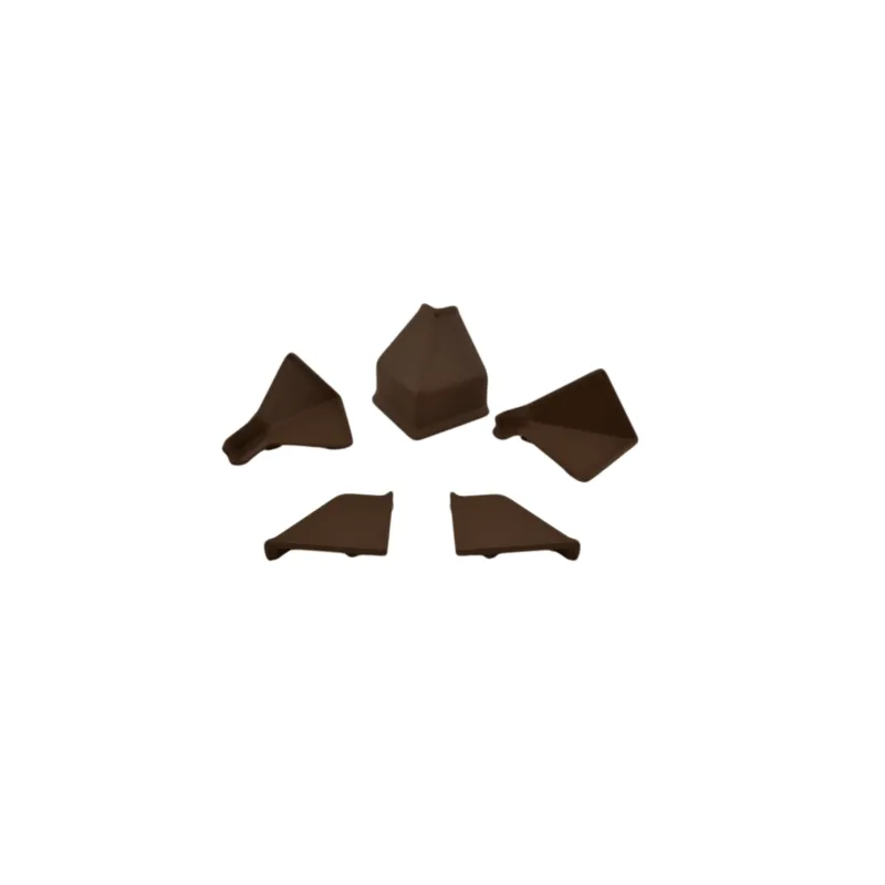 Set di terminali per profilo di finitura KAINDL / Marrone cioccolato