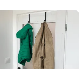 Appendiabiti da porta BALEO / Nero opaco