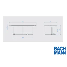 Presa da incasso BACHMANN DUE 2 x 230V / Bianca