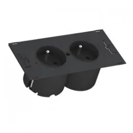 Presa da incasso BACHMANN DUE 2 x 230V / Acciaio inox