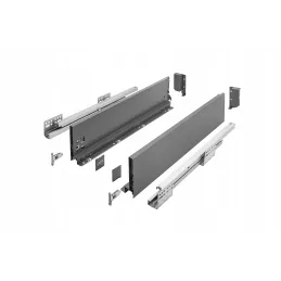 Cassetto con sponde laterali AXIS PRO Medio 120 mm / Antracite