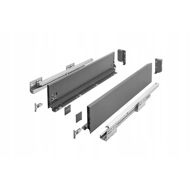 Cassetto con sponde laterali AXIS PRO Medio 120 mm / Antracite