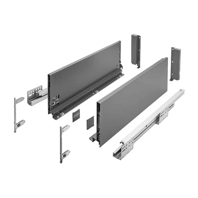 Cassetto con sponde laterali AXIS PRO Extra Alto 200 mm / Antracite