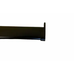 Terminale per barra appendiabiti – ovale / nero opaco