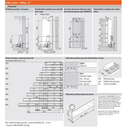 Box da cucina BLUM – Antarobox “D” 224 mm con ringhiera TIP-ON / Grigio