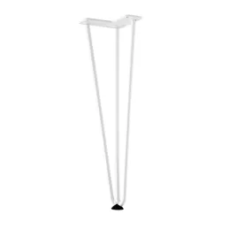 Gamba per tavolino HAIRPIN 420 mm / Bianca