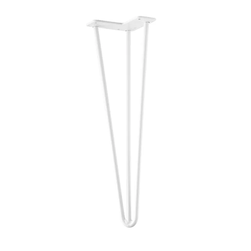 Gamba per tavolino HAIRPIN 420 mm / Bianca