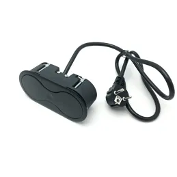 Presa da incasso SWING FRENCH 2 x 230 V / Nero opaco