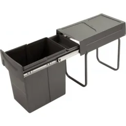 Pattumiera estraibile con vaschetta U30 20L / Grigio