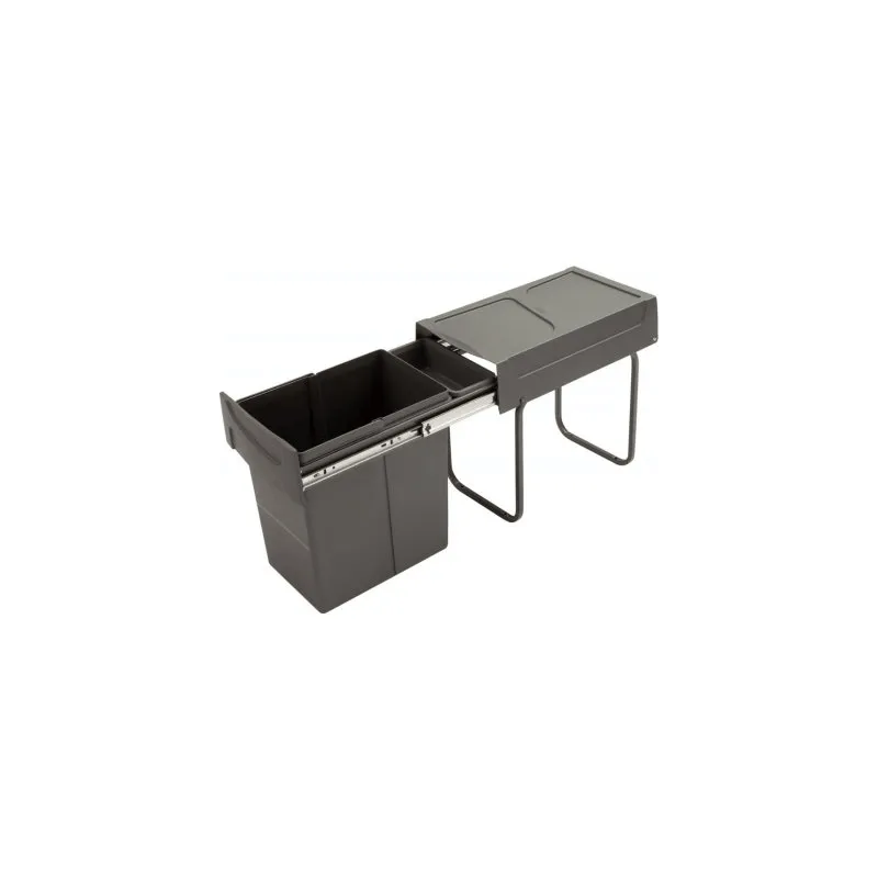 Pattumiera estraibile con vaschetta U30 20L / Grigio