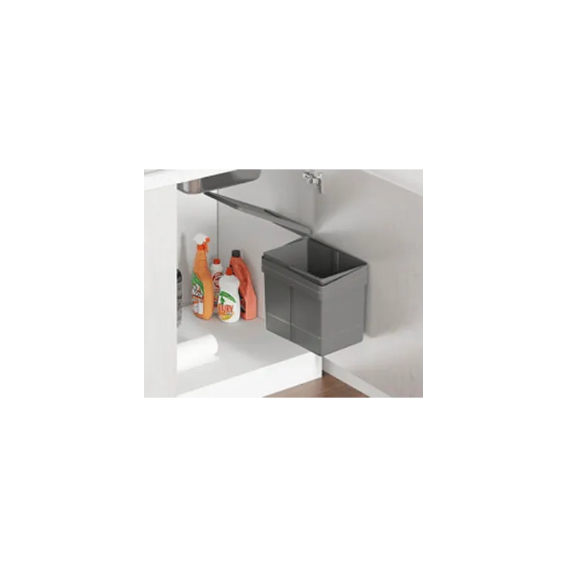 Cestino per rifiuti da anta UNION SINGLE 15 L / Grigio