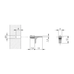 Reggimensola IF-K / Nichel - 10 pz