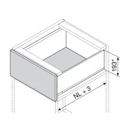 Box da cucina BLUM - Legrabox "C" / Bianco