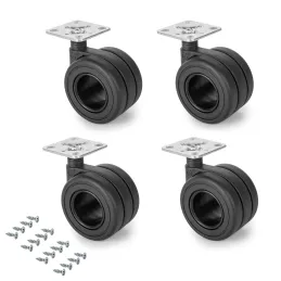 Set di rotelle HOLANDE 65 / Nero