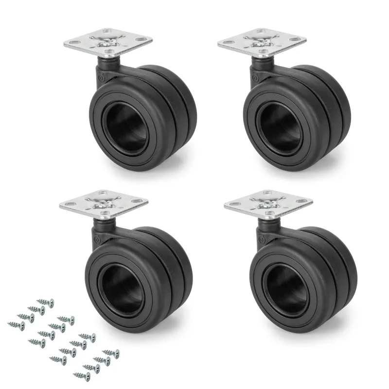 Set di rotelle HOLANDE 65 / Nero