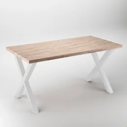 Gambe per tavolo X-CROSS / Bianco opaco