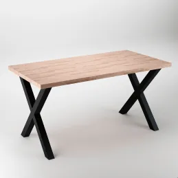 Gambe da tavolo X-CROSS / Nero opaco