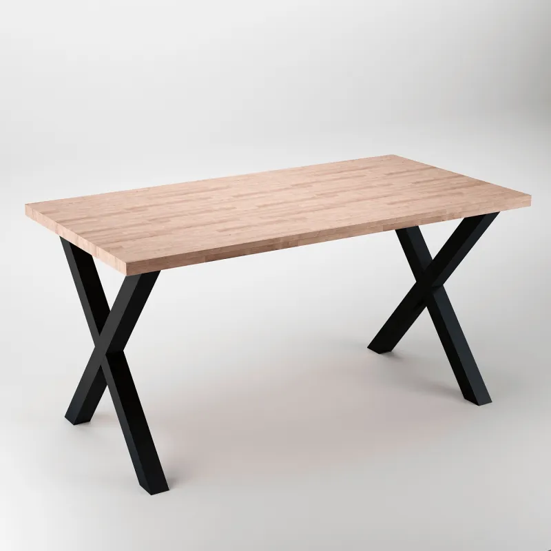 Gambe da tavolo X-CROSS / Nero opaco