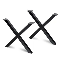 Gambe da tavolo X-CROSS / Nero opaco