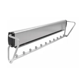 Portagrucce estraibile 500 mm con chiusura ammortizzata / Argento