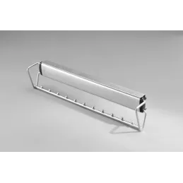 Portagrucce estraibile 500 mm con chiusura ammortizzata / Argento