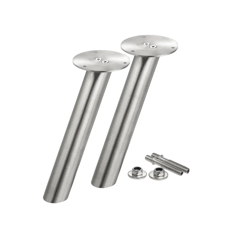 Mensola parallela tonda 200x38 / Acciaio inox – coppia