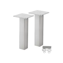 Mensola dritta quadrata 200 mm / Acciaio inox - coppia