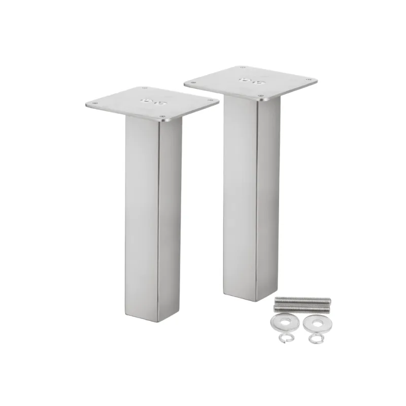 Mensola dritta quadrata 200 mm / Acciaio inox - coppia