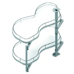 Marsupio angolare BEAN con ammortizzazione / Bianco - cromo