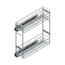Cestello estraibile con guide BLUM e ammortizzazione / Cromo lucido