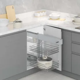 Sistema angolare in filo metallico MAGENTO / Cromo