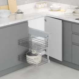 Sistema angolare in filo metallico MAGENTO / Cromo