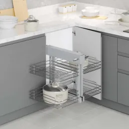 Sistema angolare in filo metallico MAGENTO / Cromo