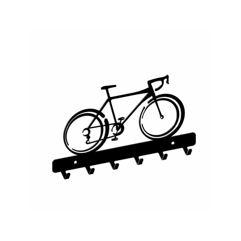 Appendiabiti da parete BIKE / Nero opaco