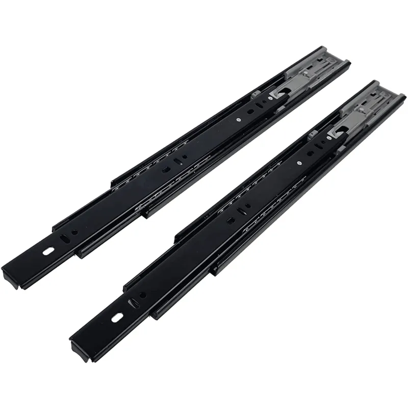 Guida a sfere con chiusura ammortizzata 45 mm / Nichel nero