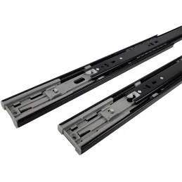 Guida a sfere con chiusura ammortizzata 45 mm / Nichel nero