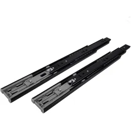 Guida a sfere con chiusura ammortizzata 45 mm / Nichel nero