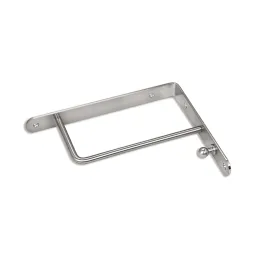 Supporto per mensola con appendiabiti HANG / Cromo lucido