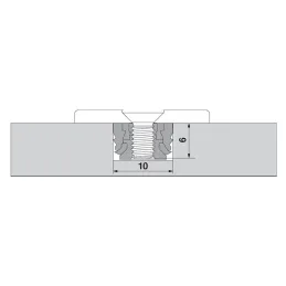 Cerniera BLUM per materiali sottili TIP-ON senza molla 110° / Espandibile