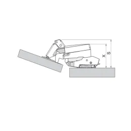 Adattatore BLUMOTION con ammortizzazione per cerniere a 170°