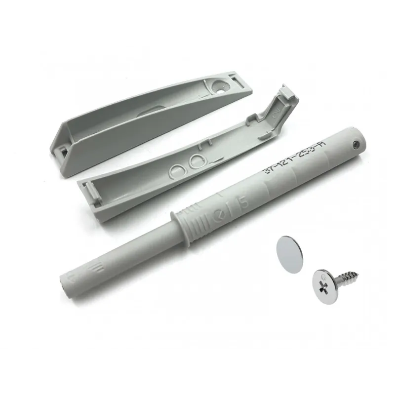 Pistone con adattatore K-PUSH per apertura senza maniglie – magnete extra forte / Grigio